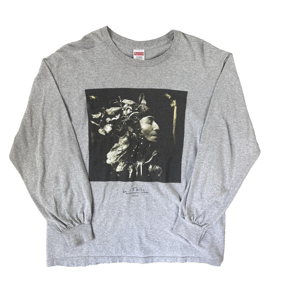 Supreme x Joel-Peter Witkin Harvest Shirt Mens Large Hype Long-Sleeve Grey